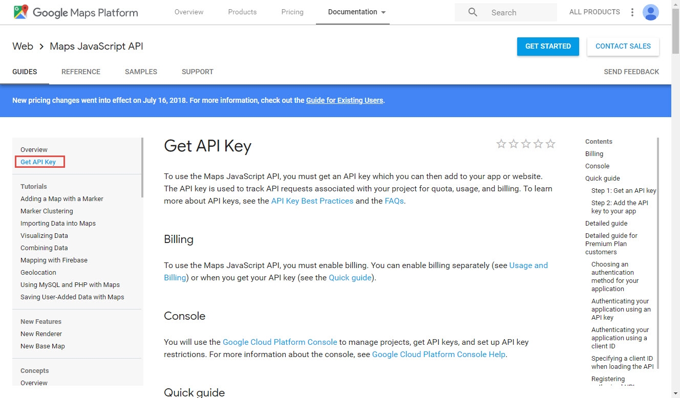 Stap 1: Google Maps Platform API key aanvragen