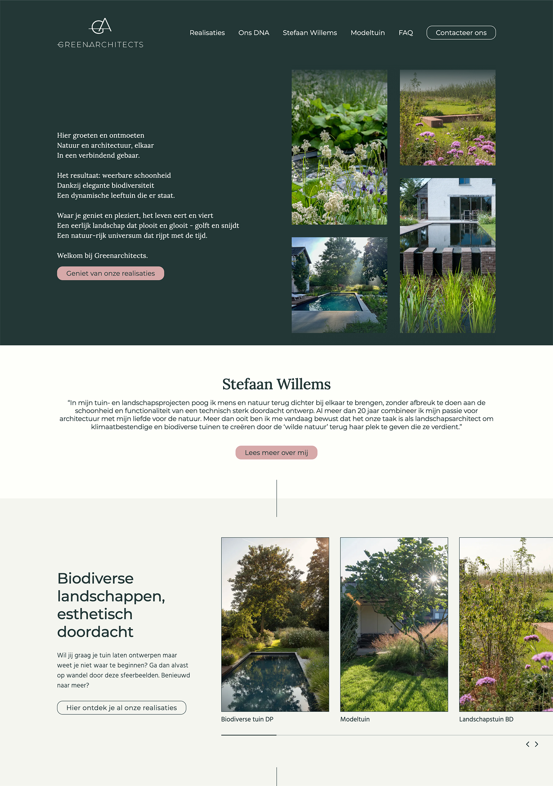 Craft CMS homepage grafisch design case webdesign